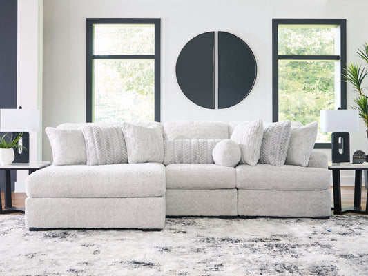 Cuddle Plush 3-Piece Sectional with Chaise