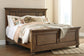 Flynnter  Panel Bed With Mirrored Dresser And Chest