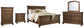 Flynnter  Panel Bed With Mirrored Dresser, Chest And Nightstand