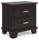 Covetown Full Panel Bed with Mirrored Dresser and Nightstand