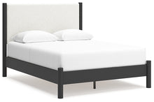 Load image into Gallery viewer, Cadmori Queen Upholstered Panel Bed with 2 Nightstands
