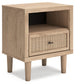 Cielden Queen Panel Bed with Mirrored Dresser and 2 Nightstands