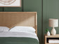 Cielden Queen Panel Bed with Mirrored Dresser and 2 Nightstands