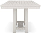 Robbinsdale Counter Height Dining Table and 4 Barstools and Bench