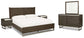 Arkenton King Panel Bed with Mirrored Dresser and 2 Nightstands