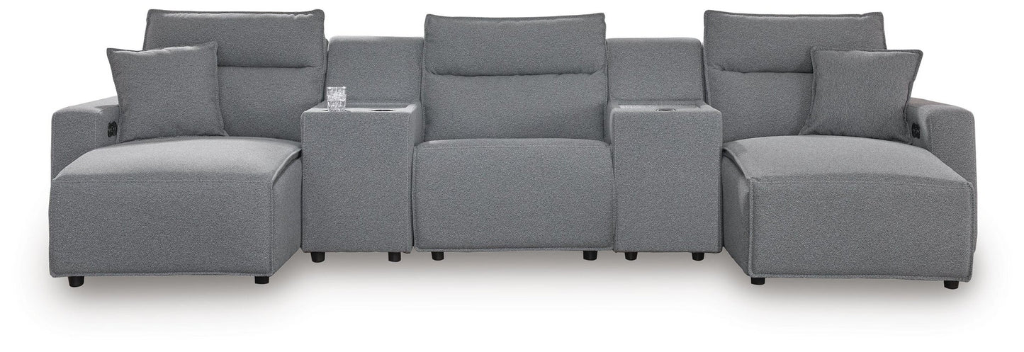 Modmax II 5-Piece Power Reclining Sectional with Chaise and Consoles