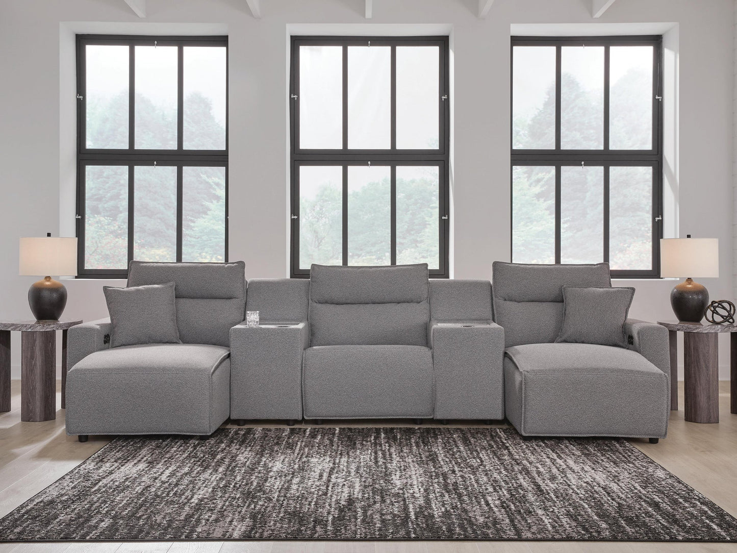 Modmax II 5-Piece Power Reclining Sectional with Chaise and Consoles