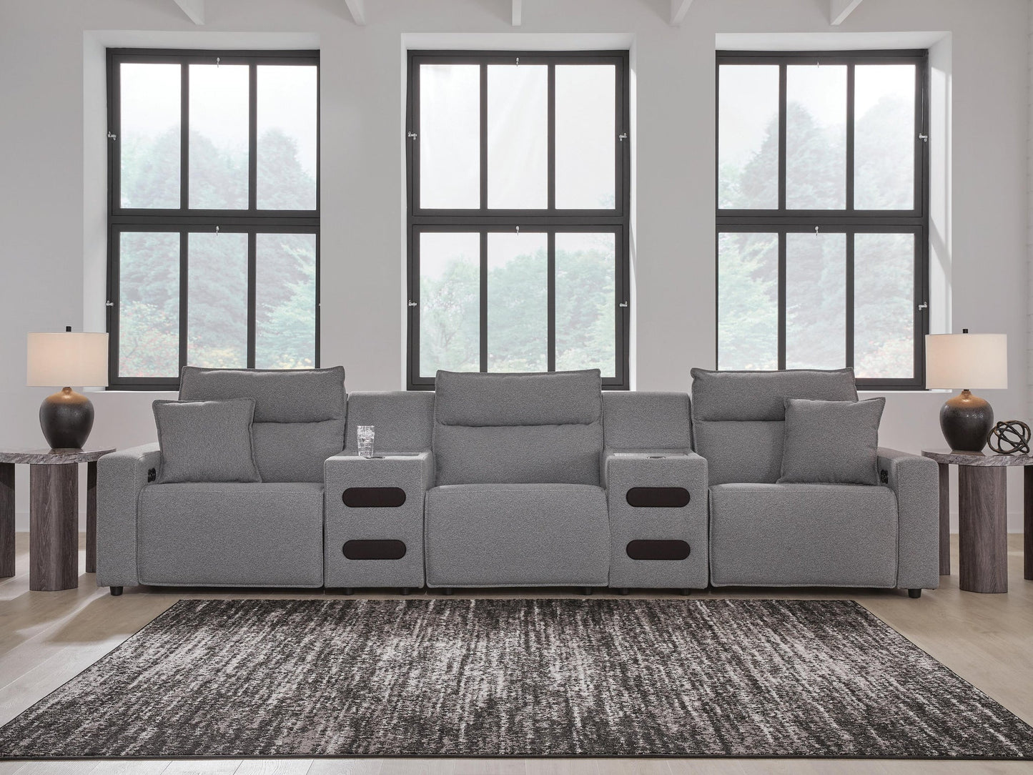Modmax II 5-Piece Power Reclining Sectional with Audio Consoles