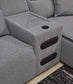 Modmax II 3-Piece Power Reclining Sectional with Audio Console