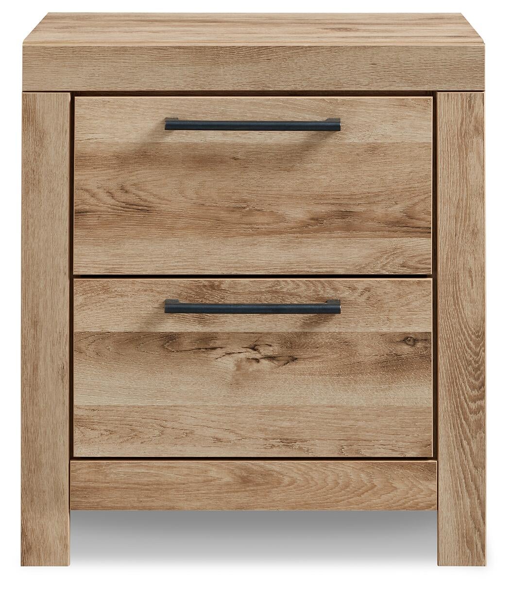 Hyanna Twin Panel Bed with 1 Side Storage, Dresser, Mirror, Chest and Nightstand