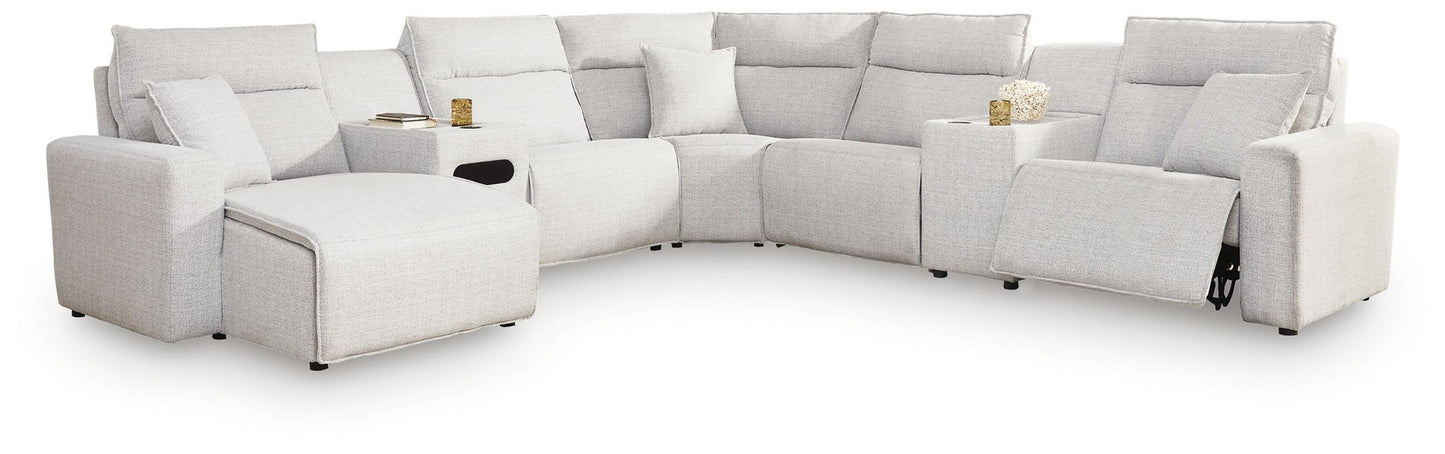 Modmax II 7-Piece Power Reclining Sectional with Chaise and Audio Console