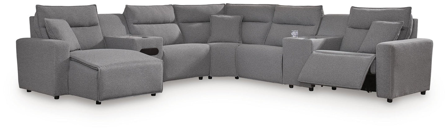 Modmax II 7-Piece Power Reclining Sectional with Chaise and Audio Console