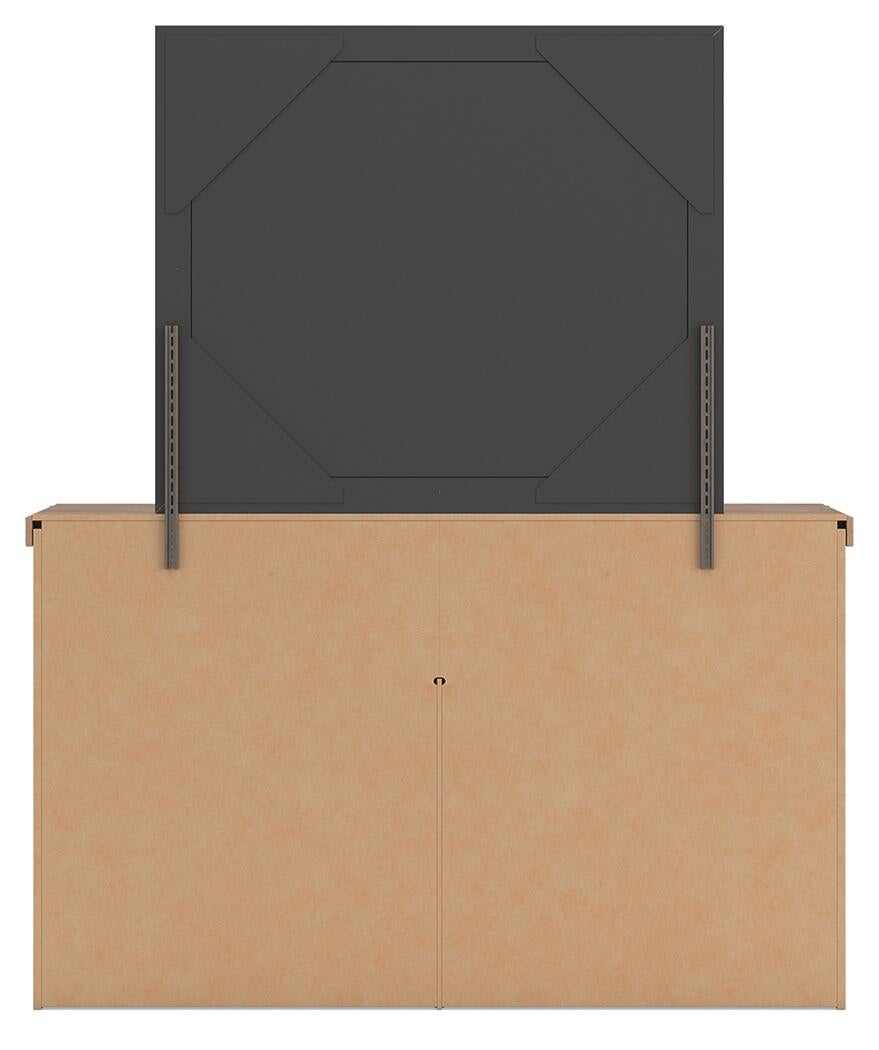 Savonport King Panel Storage Bed, Dresser and Mirror
