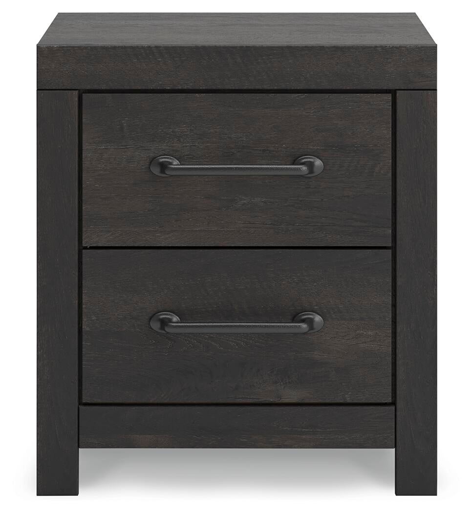 Delmorta Twin Panel Bed with Storage, Dresser, Mirror and Nightstand