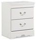 Anarasia Twin Sleigh Headboard with Mirrored Dresser, Chest and 2 Nightstands