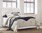 Paxberry Queen Panel Bed with Mirrored Dresser