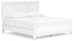 Fortman King Panel Bed with Mirrored Dresser