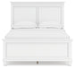 Fortman Full Panel Bed with Mirrored Dresser