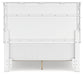 Fortman Full Panel Bed with Mirrored Dresser