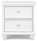 Fortman Twin Panel Bed with Mirrored Dresser and 2 Nightstands